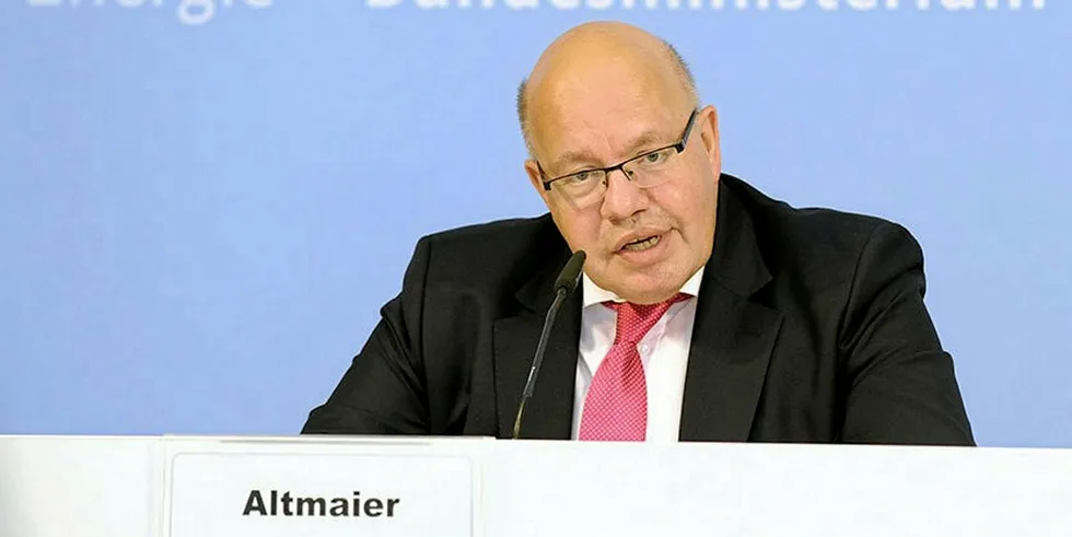 German economics and energy minister Peter Altmaier