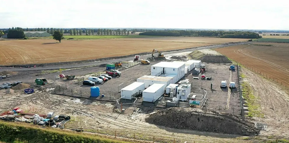 The fuel cell system at the Viking Link site.