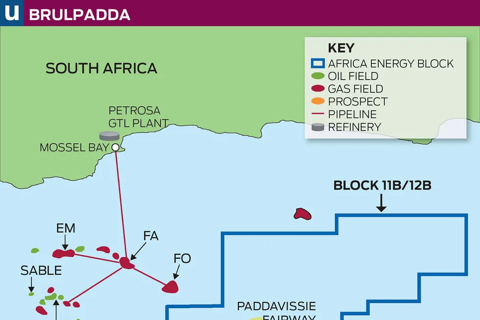 Seismic effort: in block off South Africa