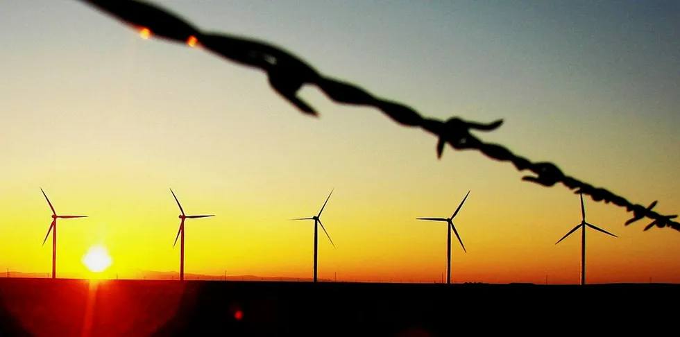 Wind farm in Texas