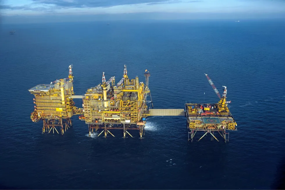 Morecambe Central Processing Complex in the east Irish Sea