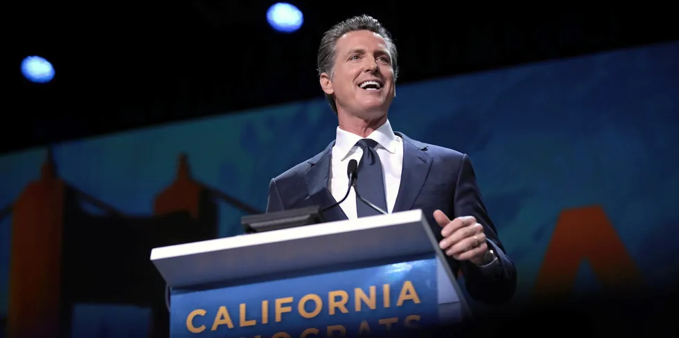 . California Governor Gavin Newsom.