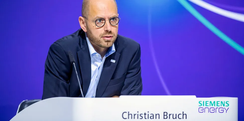 Siemens Energy CEO Christian Bruch.