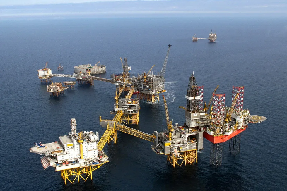 The famous Ekofisk complex in Norway's southern North Sea.