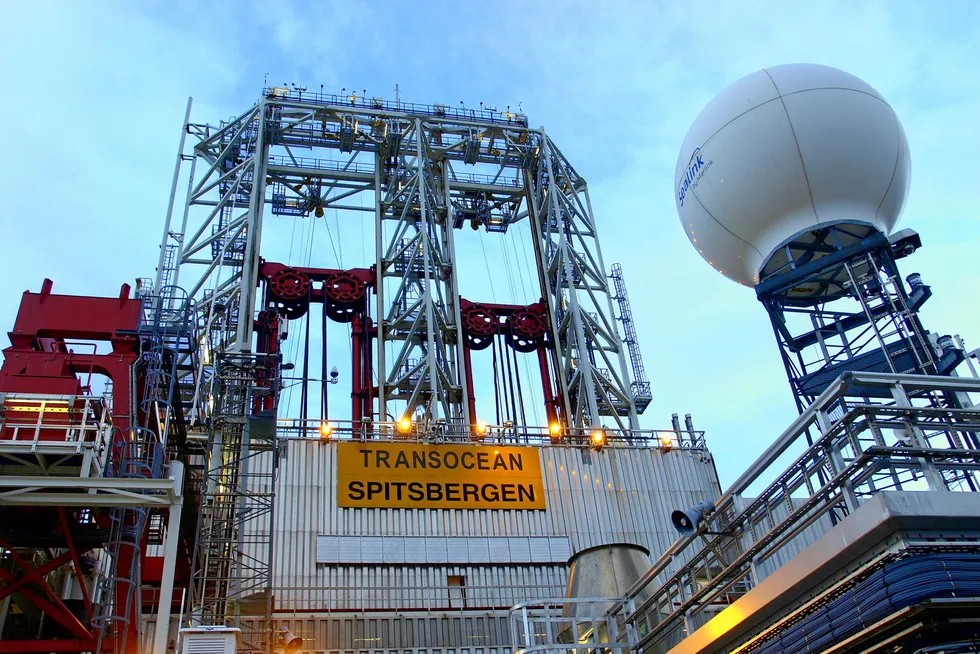 Big job: the Transocean Spitsbergen.