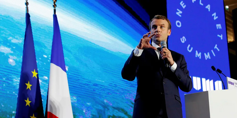 French President Emmanuel Macron.