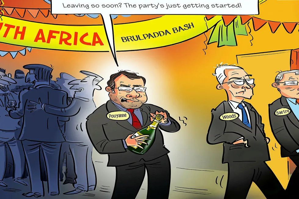 Other engagements: While Total celebrates its Brulpadda find with more South Africa exploration, ExxonMobil and Equinor say they are taking their leave of the country. The French major also has its eye on deep-water prospects in Namibia and Angola.