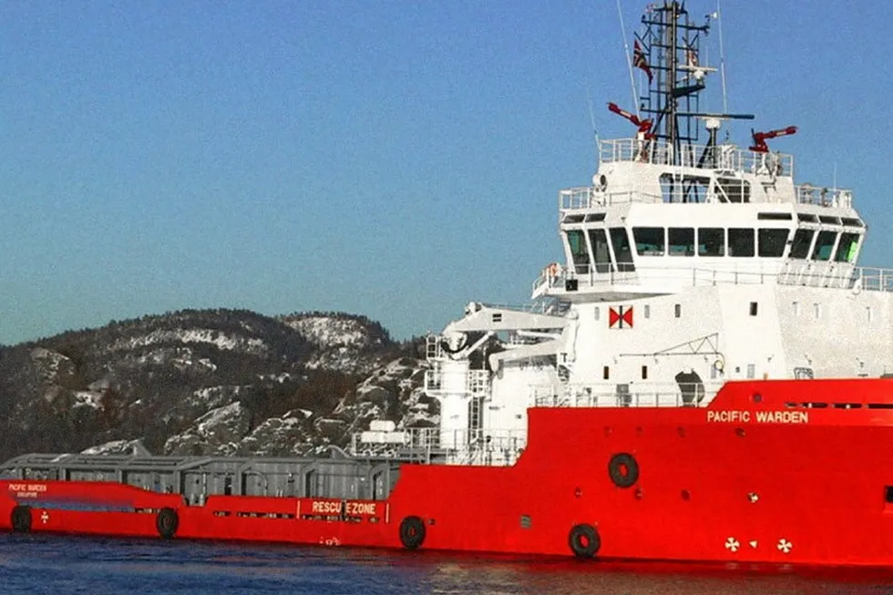 In the fleet: the anchor-handling tug supply vessel Pacific Warden