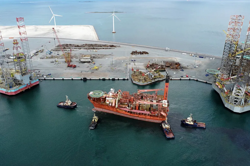 Arrival: the Petrojarl Banff completed its final voyage last week as it arrived in Denmark for recycling