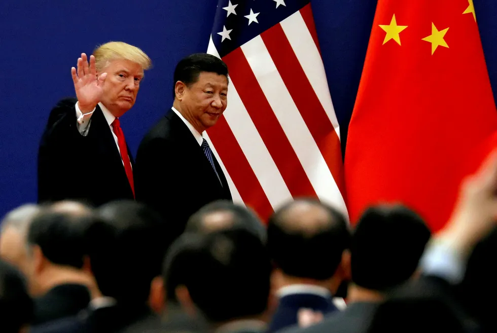 U\s President Donald Trump and China's President Xi Jinping