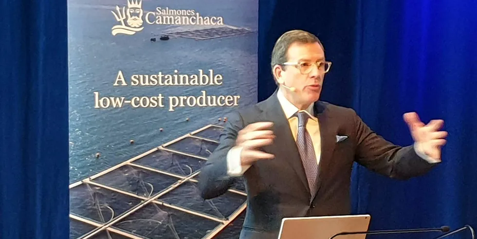 Pesquera Camanchaca CEO Ricardo Garcia said first quarter results were "better but not enough."