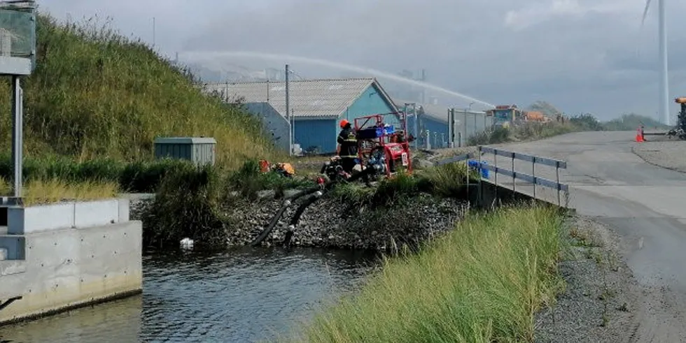 A devastating fire broke out at Atlantic Sapphire's Danish site in Hvide Sande last week.