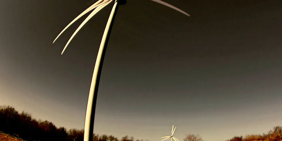 Wind turbines on Canada's Prince Edward Island.