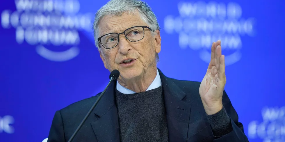 Energy focused: Microsoft cofounder and philanthropist Bill Gates
