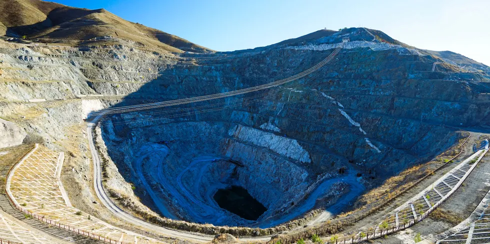 A rare earths mining project in China.
