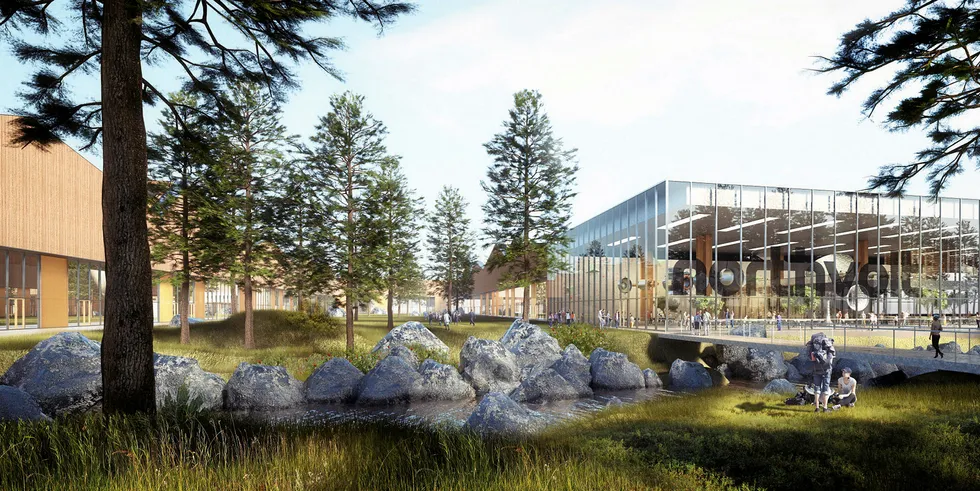 Visualisation of Northvolt's battery cell factory