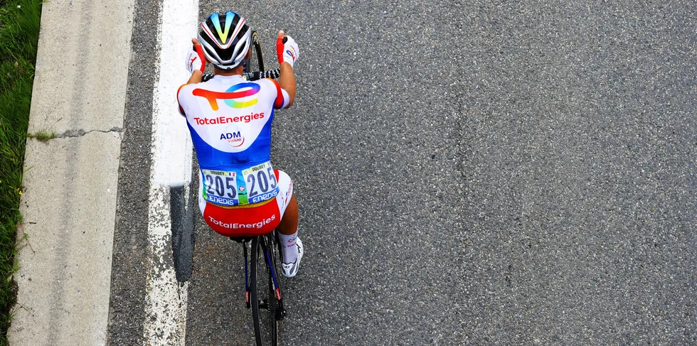 Fabien Doubey of France and Team TotalEnergies during the 108th Tour de France 2021.