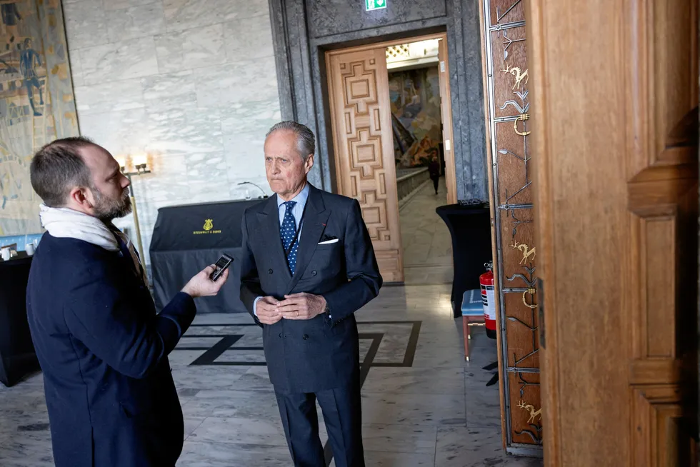 Kristian Siem, major shareholder in Subsea 7, at Oslo Energy Forum