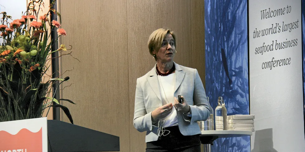 Vera Agostini of FAO during her presentation at the 2018 NASF conference.