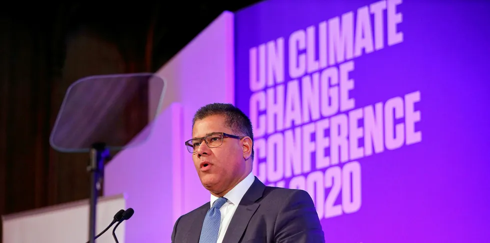 UK energy secretary Alok Sharma.