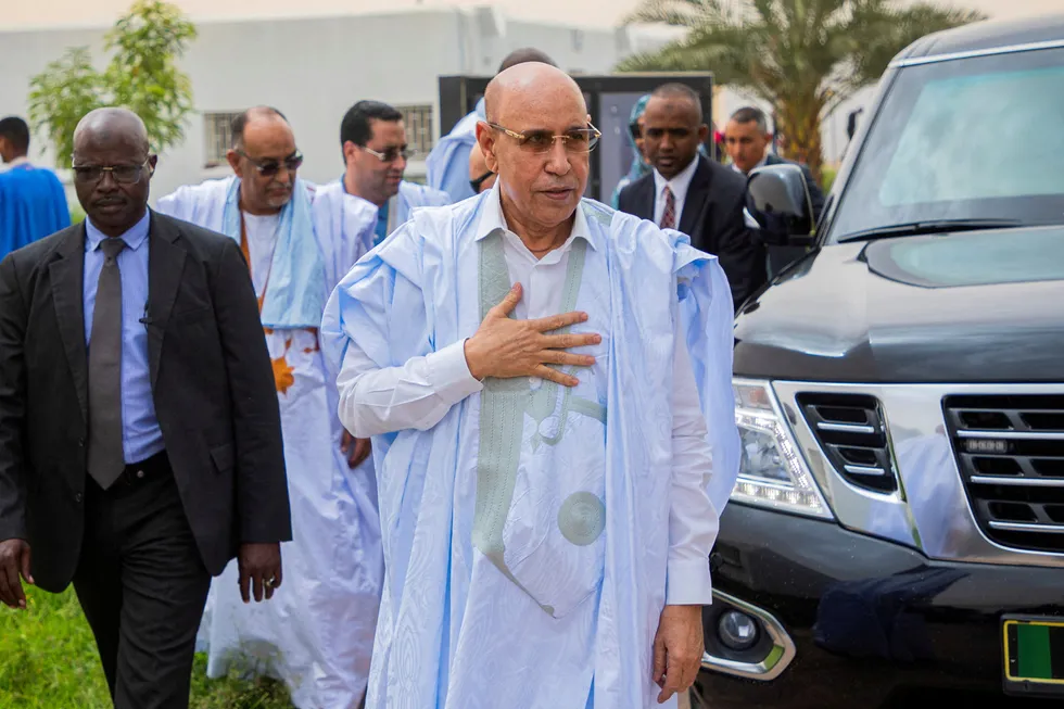 Mauritania President Mohamed Ould Ghazouani was re-elected this month.
