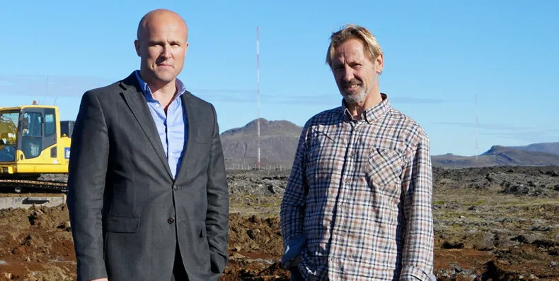 Matorka CEO Arni Pall Einarsson (left) with Operations Manager Sveinbjörn Oddsson. Photo: IntraFish