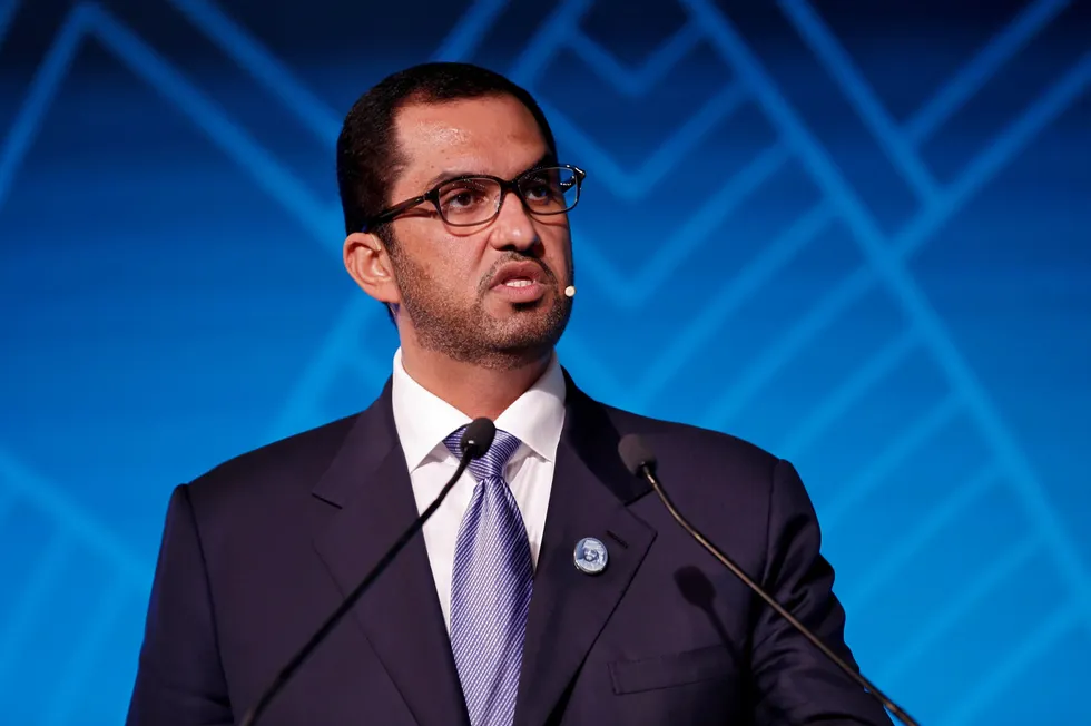 Adnoc chief executive Sultan Ahmed Al Jaber.