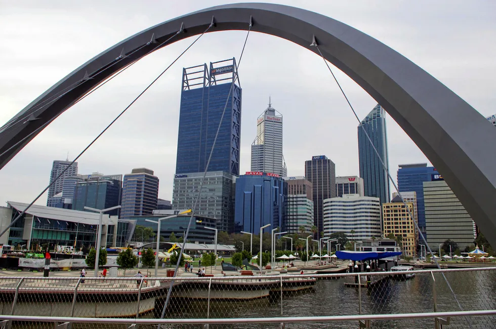 Protest: Perth was the setting for the Australasian Oil & Gas conference