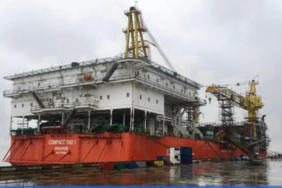 Up for grabs: the twin barges were ordered in 2014.