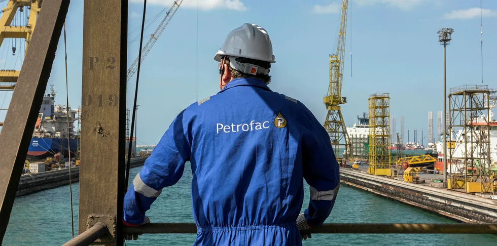Borwin3 substation jacket under construction at Dubai Drydocks World