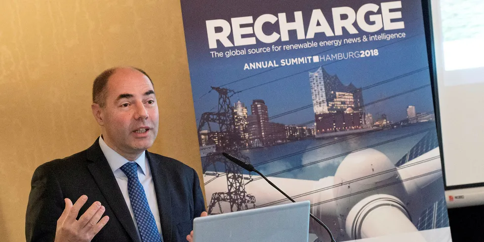 Philippe Kavafyan talking at Recharge thought leader event