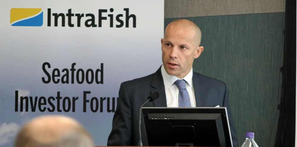 Norway Royal Salmon CEO Charles Høstlund.