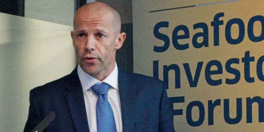 Norway Royal Salmon CEO Charles Hostlund. The group offloaded its minority stake in Masoval Fishfarm on April 7.