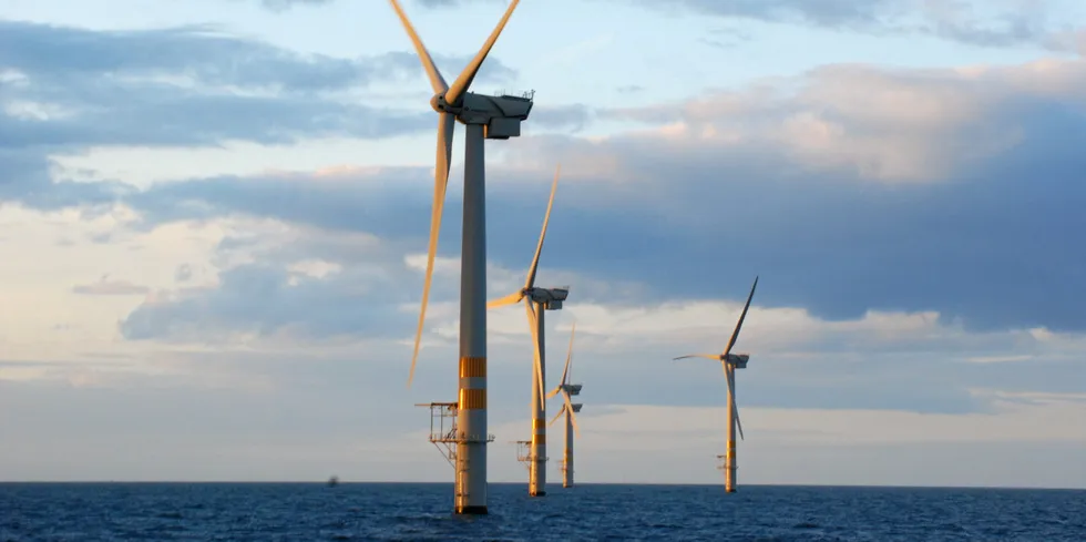 Ireland's only operating wind farm, Arklow Bank.