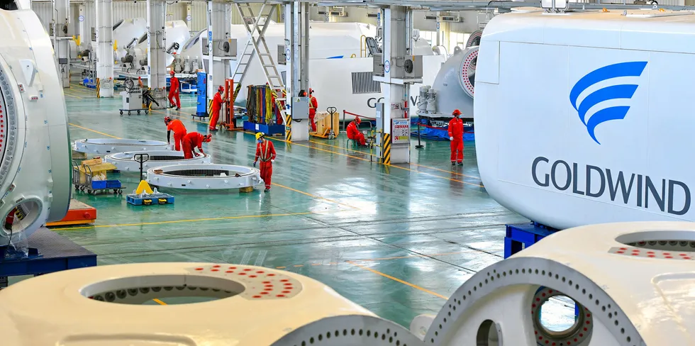 A Goldwind factory in China.