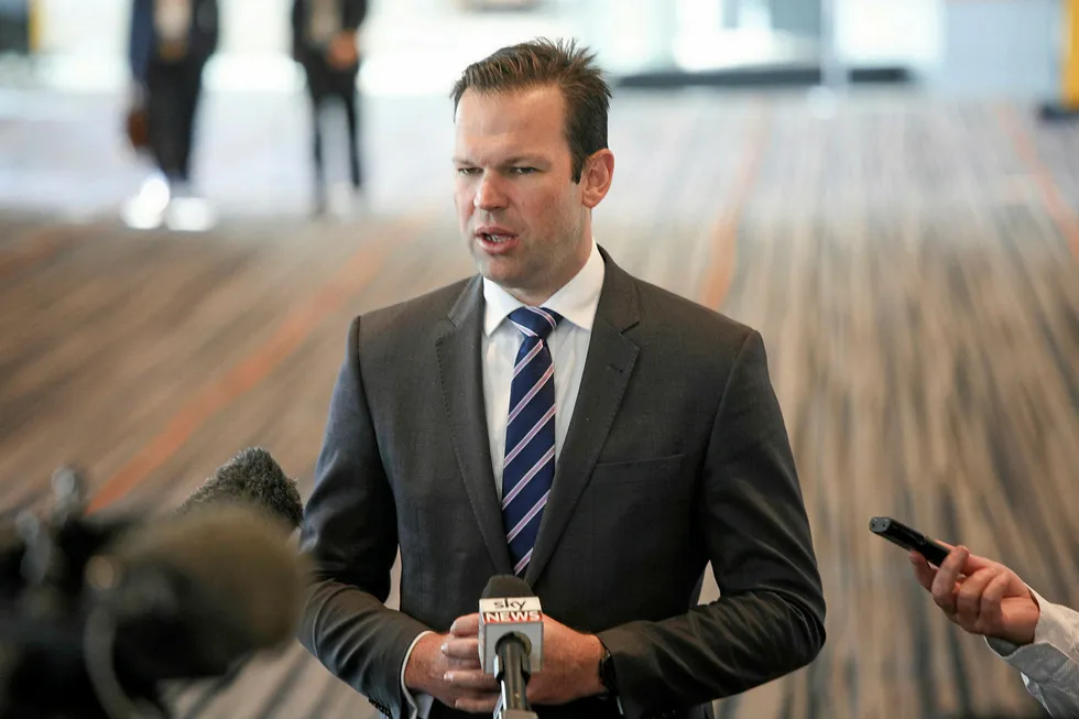 Resources: Australian Resources Minister Matt Canavan