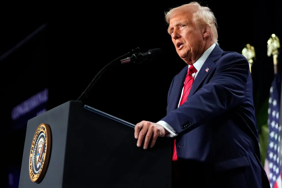 US President Donald Trump.