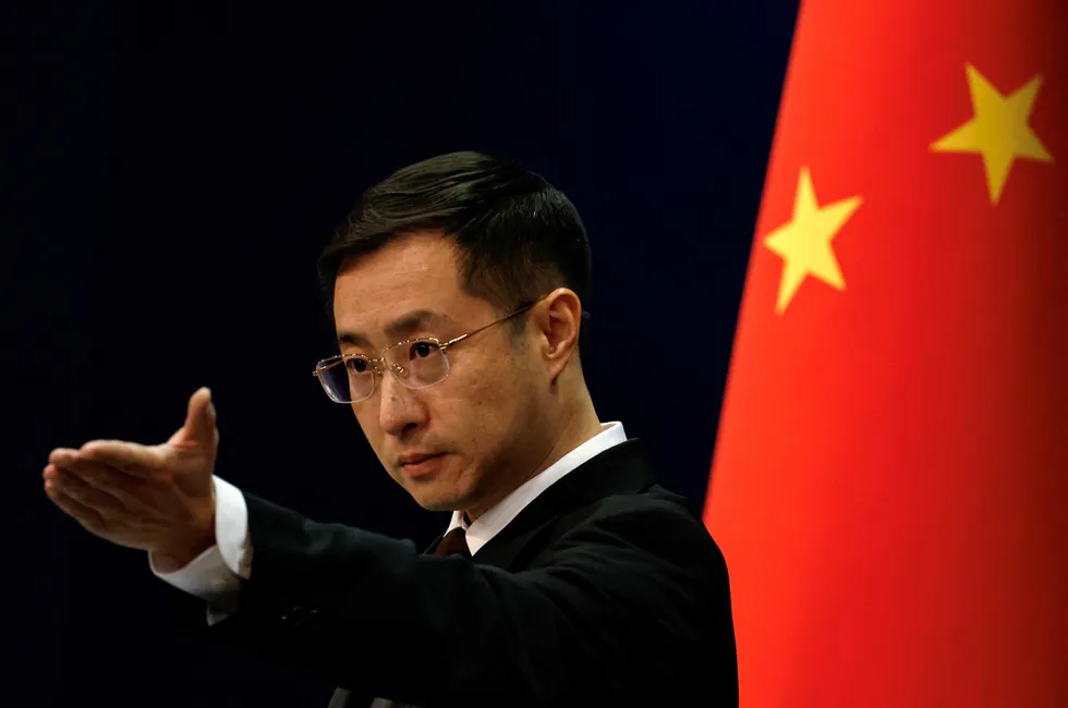 Chinese Foreign Ministry spokesperson Lin Jian.