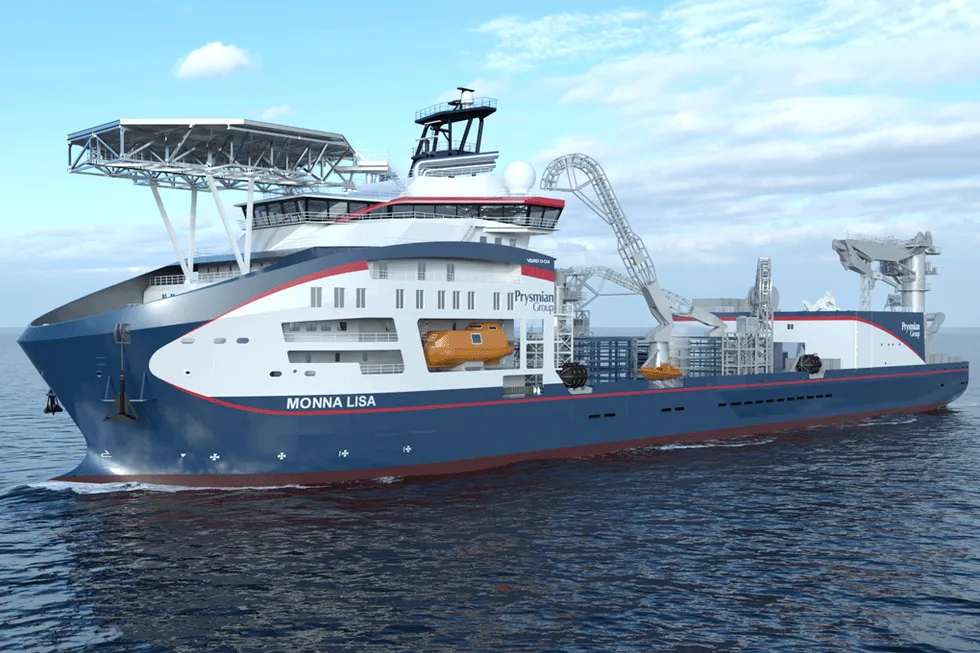 Prysmian's newest cable layer, Monna Lisa