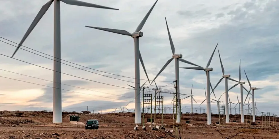 The 310MW Lake Turkana Wind Power Project, which is currently the largest wind farm in Africa.