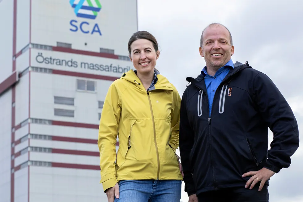 Big Akwa, founded by Elena Petukhovskaya (left) and Hugo Wikstrom, has completed a financing round that will support the design of the company's planned facility.
