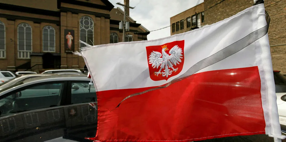 A Polish flag.