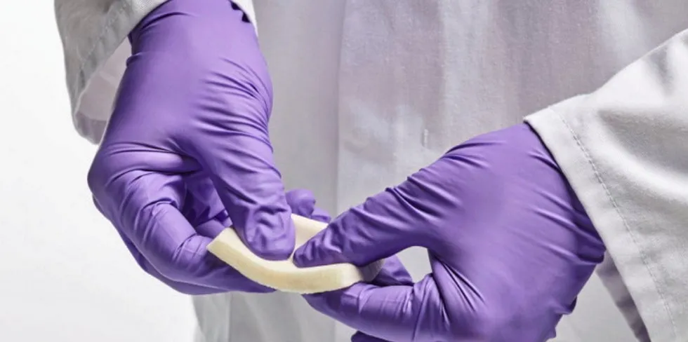 Wound dressings and patches can be prepared from Collagen Scaffolds.