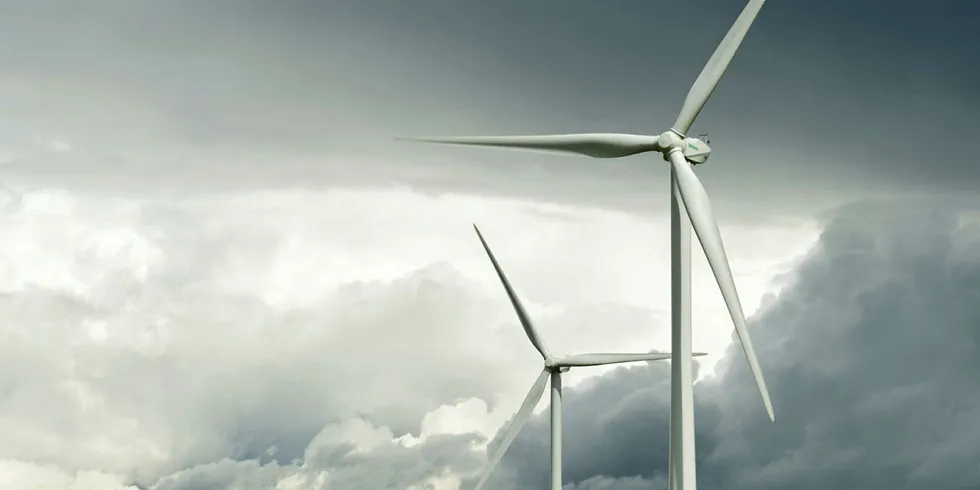 wind farm near Kristianstad in Sweden