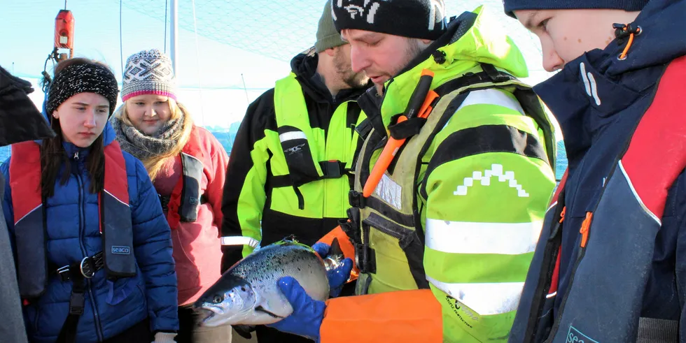 Norwegian salmon farmer Kvaroy's Havard Olsen.