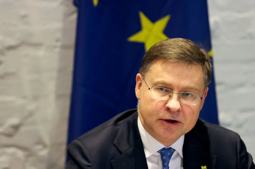European Commission Trade Commissioner Valdis Dombrovskis.