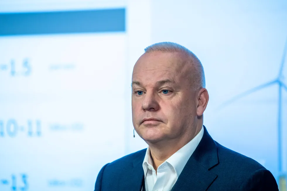 Equinor chief executive Anders Opedal.