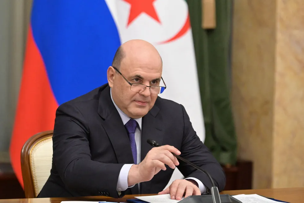 Derogation: Russian Prime Minister Mikhail Mishustin.