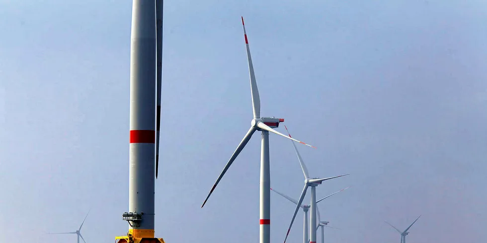 Wikinger uses 5MW Adwen turbines.