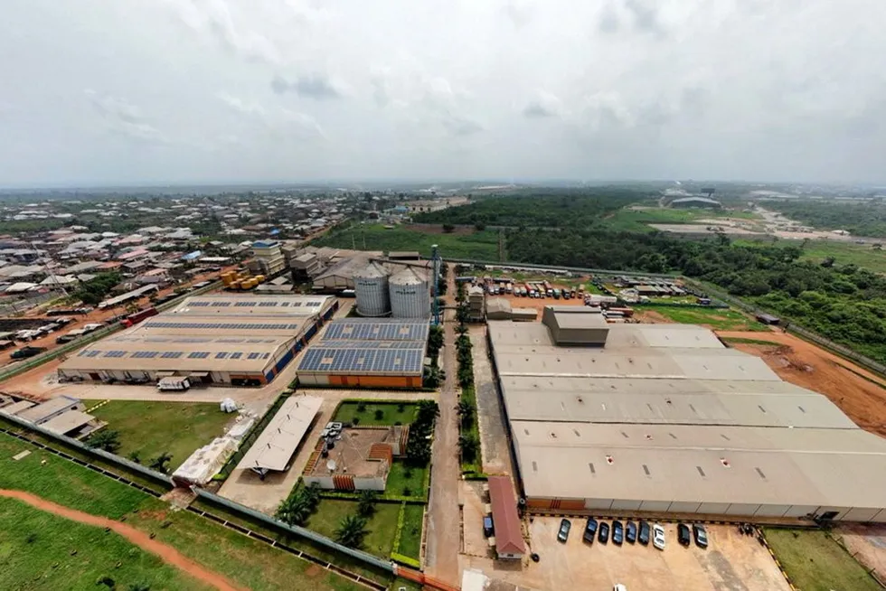 Market leader: a recent Daystar Power solar project at an agricultural facility in West Africa.